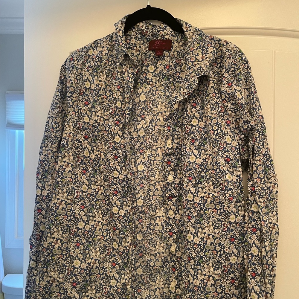 J. Crew liberty floral button down size 10